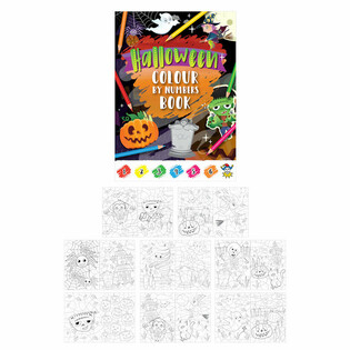 ハロウィン 数字で塗り絵ブック (48冊セット)