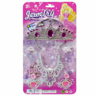 プリンセスビューティーセット（ティアラ、イヤリング、ネックレス、リング付き）