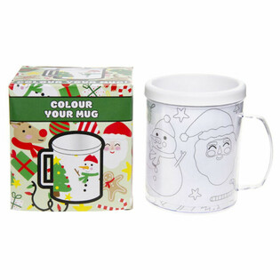 クリスマス - 自分で色を塗るマグカップ (2個セット)