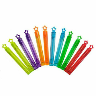 カラフルな星型シャボン玉スティック (12本セット)