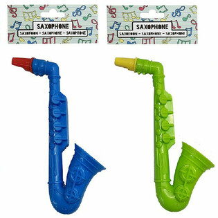 おもちゃのサックス - 高さ16cm - ミックスカラー (12個セット)