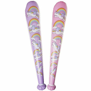 特大ユニコーン空気ビニール棒 - 85cm - ミックスカラー (12個セット)