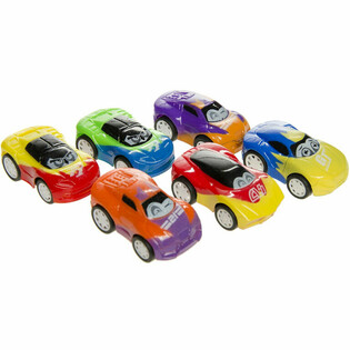 お茶目な目のフリクションスポーツカー - ミックスカラー (48個入)