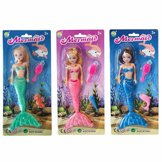人魚（マーメイド）ドール 台紙入り (6個セット)