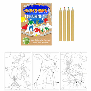 エコフレンドリー スーパーヒーローお絵かきセット (25個入)