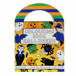 小さなハロウィーンぬりえ、ステッカー付き (48個入り)