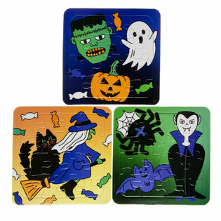 ハロウィン パズル ミックス - 14 x 14 cm (50個セット)