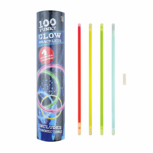 光るブレスレット Glow - 100本入りチューブ