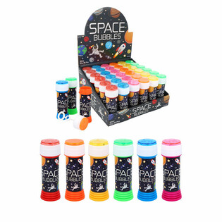 兇宙テーマ シャボン玉 忍耐ゲーム付き - 50ml ディスプレィ (36個)
