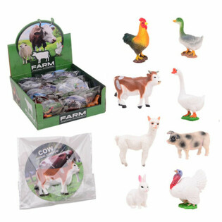 ANIMAL WORLD - 牧場の動物ディスプレイセット (36個入り)