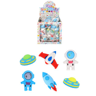 宇宙テーマ消しゴム ディスプレイセット（84個入）