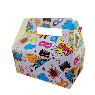 キッズメニューボックス スーパーヒーロー - 22.5 x 12 x 9.5 cm (24枚入)