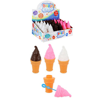 大きなアイスクリーム シャボン玉 50ML ディスプレイ入り (24個セット)
