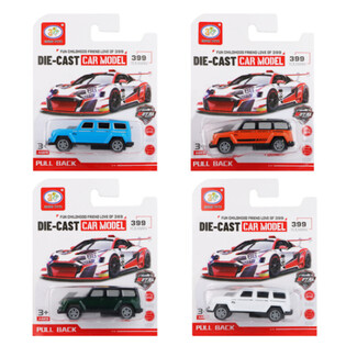 プルバック 4x4 カー カード付き (12個)