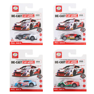 プルバック レーシングカー 台紙付き (12個セット)