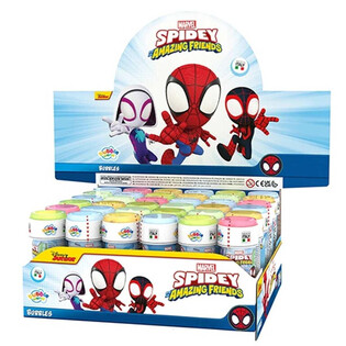 スパイディ スパイダーマン アメージングフレンズ シャボン玉 - 60ml - ディスプレイ (36個)