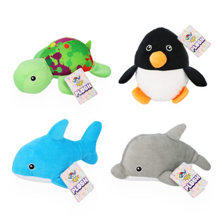 海の生き物ぬいぐるみ - 高さ15cm - アソートデザイン (12個入)