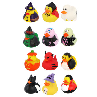 ハロウィン お風呂のアヒル ミックス (12個入) - 6 x 5 cm