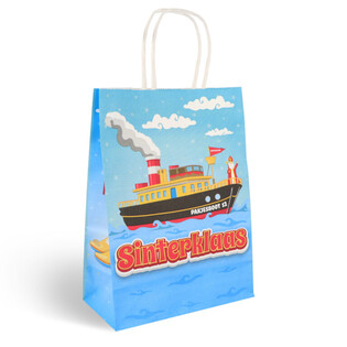 シンタクラース／聖ニコラウス 紙製ギフトバッグ - 16x8x22 cm (12枚セット)