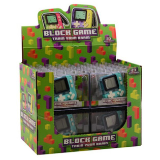 ブロックゲーム機 - ミックスカラー - ディスプレイ入り (12個入り)