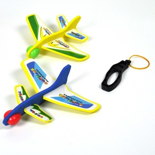 DIY フォーム製スリングショット飛行機 2機入り（12個セット）