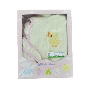 BABY BOW ベビー・キッズ用バスローブ イエロー / ピンク