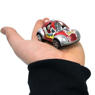 プルバック ミニカー 4台セット ウィンドウボックス入り