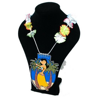 ノート付きハワイアンレイ・花輪 (24個入り)
